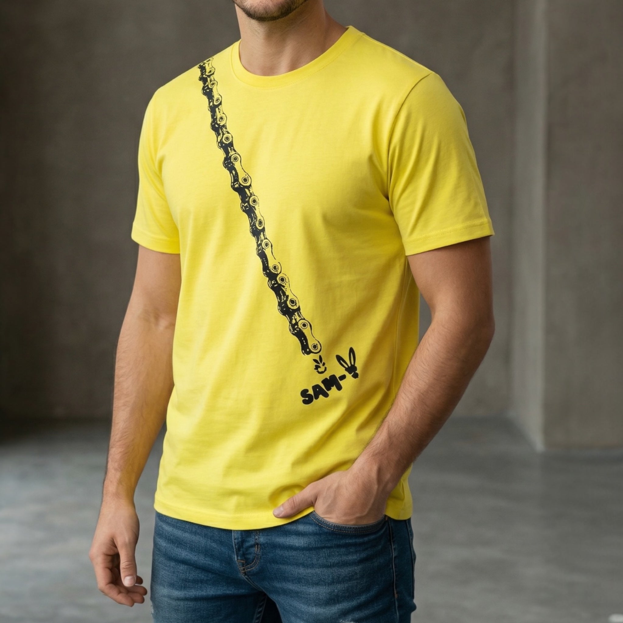 Camiseta cadena Hombre