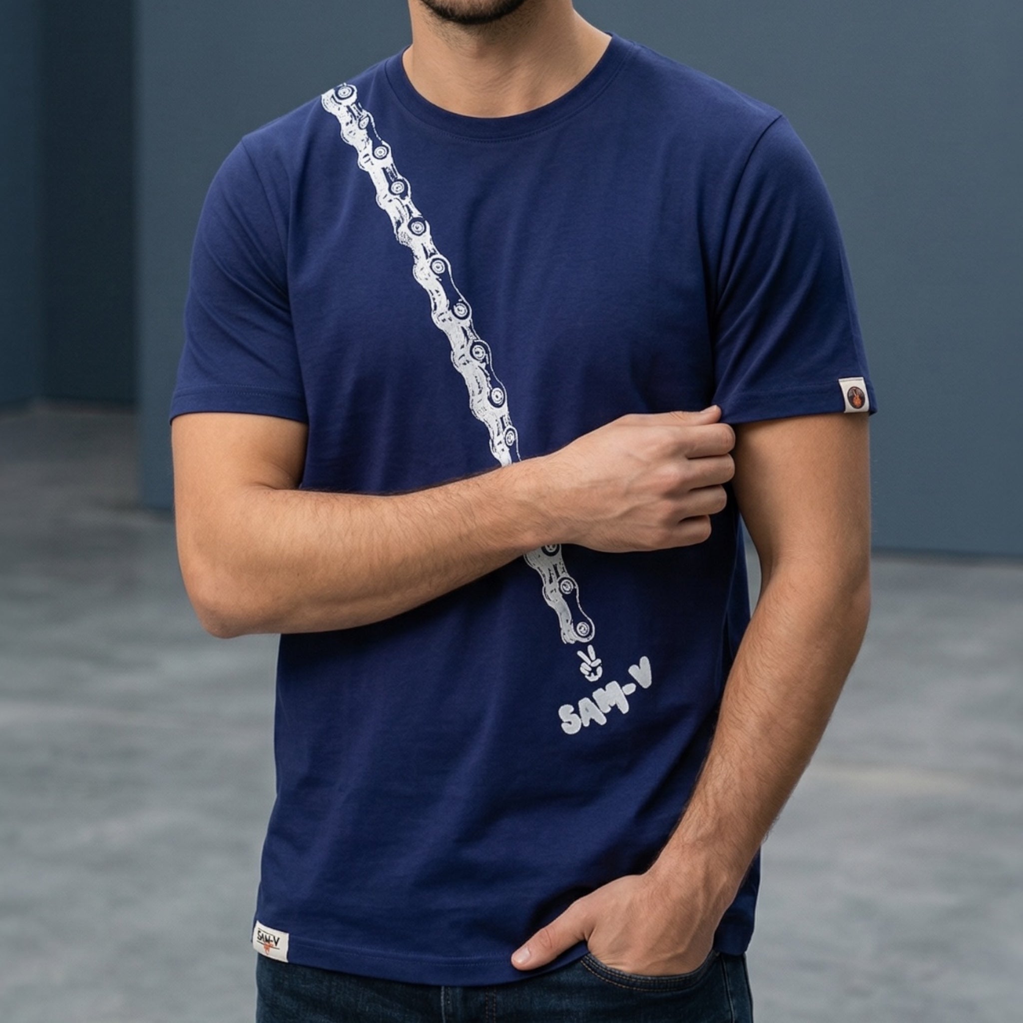 Camiseta cadena Hombre