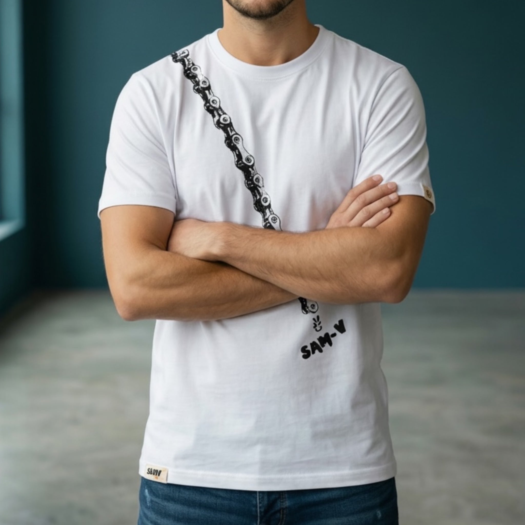 Camiseta cadena Hombre