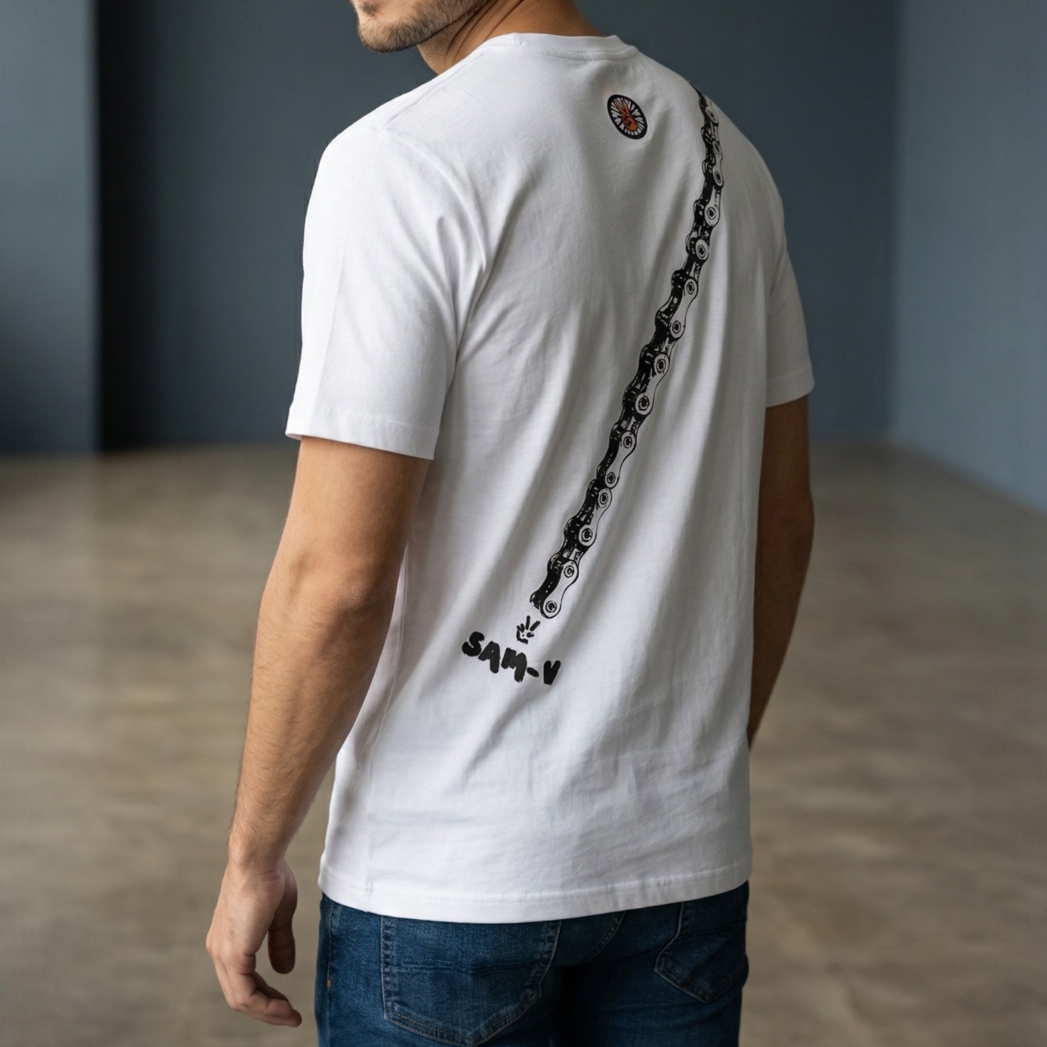 Camiseta cadena Hombre