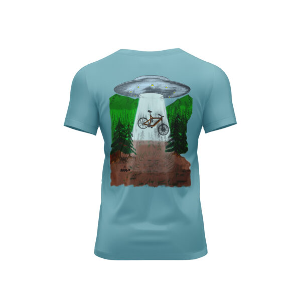 Camiseta - ovni - menta - espalda