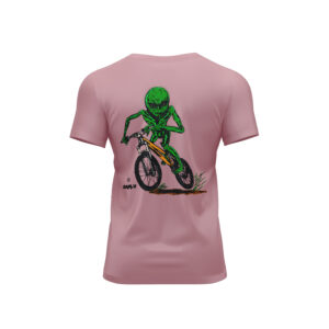 Camiseta - alien - rosa - espalda