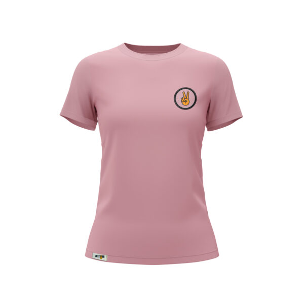 Camiseta - clásica - rosa - frente - mujer