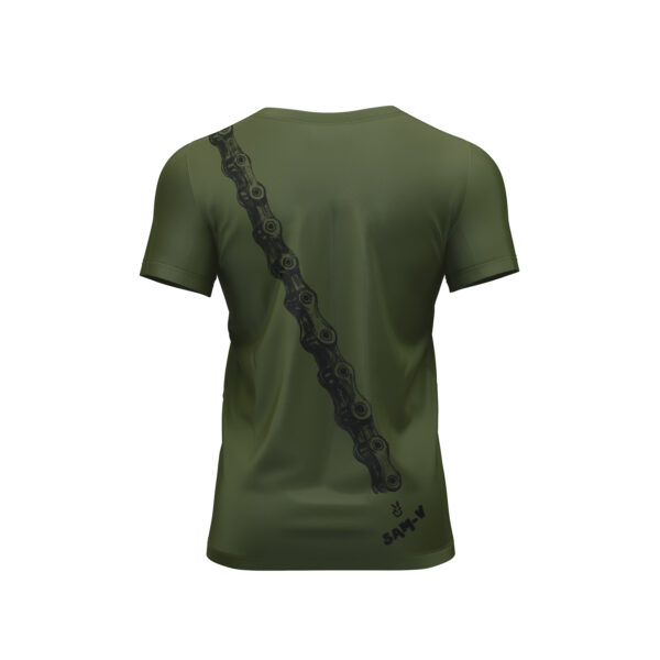 Camiseta - cadena - verde - espalda